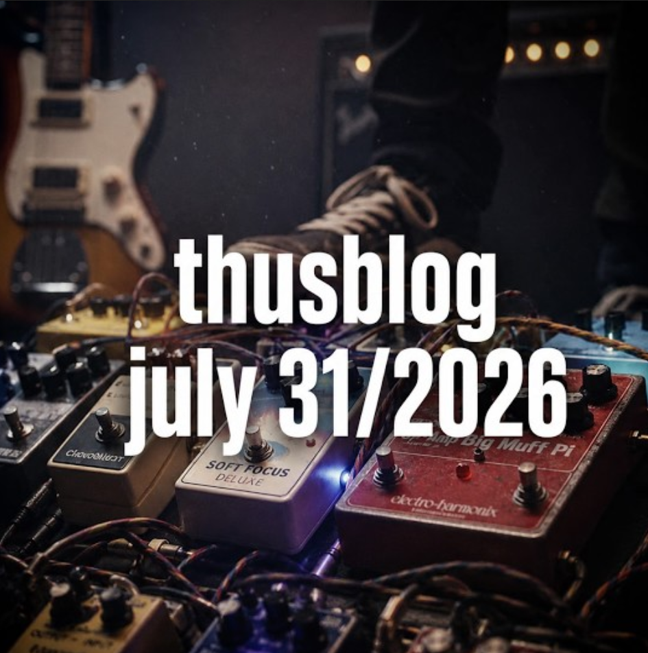 Thusblog - July 31/2026